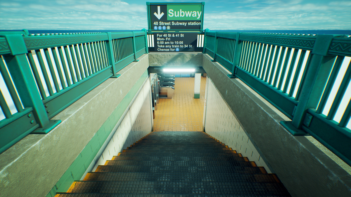 Subway Realm - Game-Ready NYC Metro Station