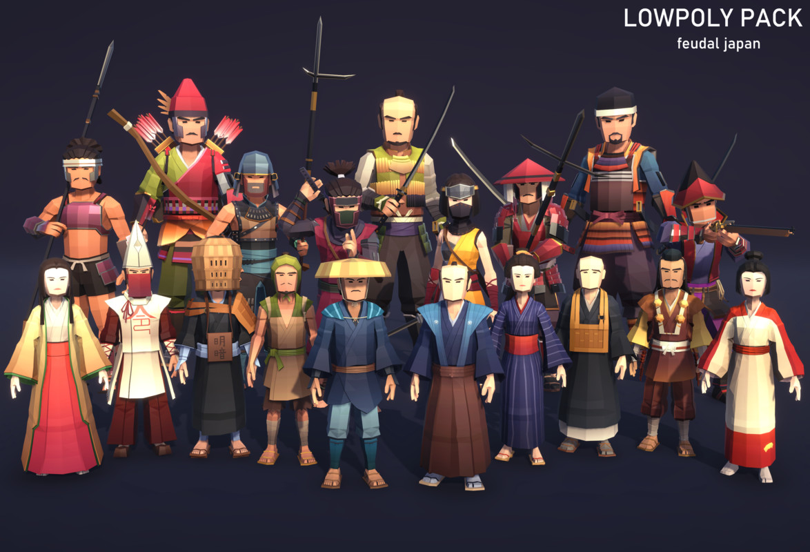 LowpolyPack_Feudal Japan