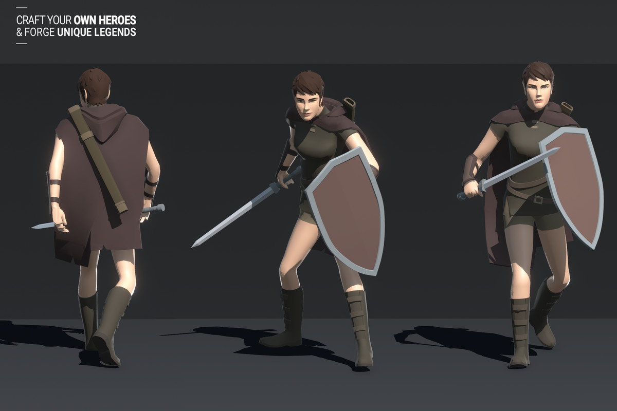 Polyquest Heroes: Warrior I Huntress