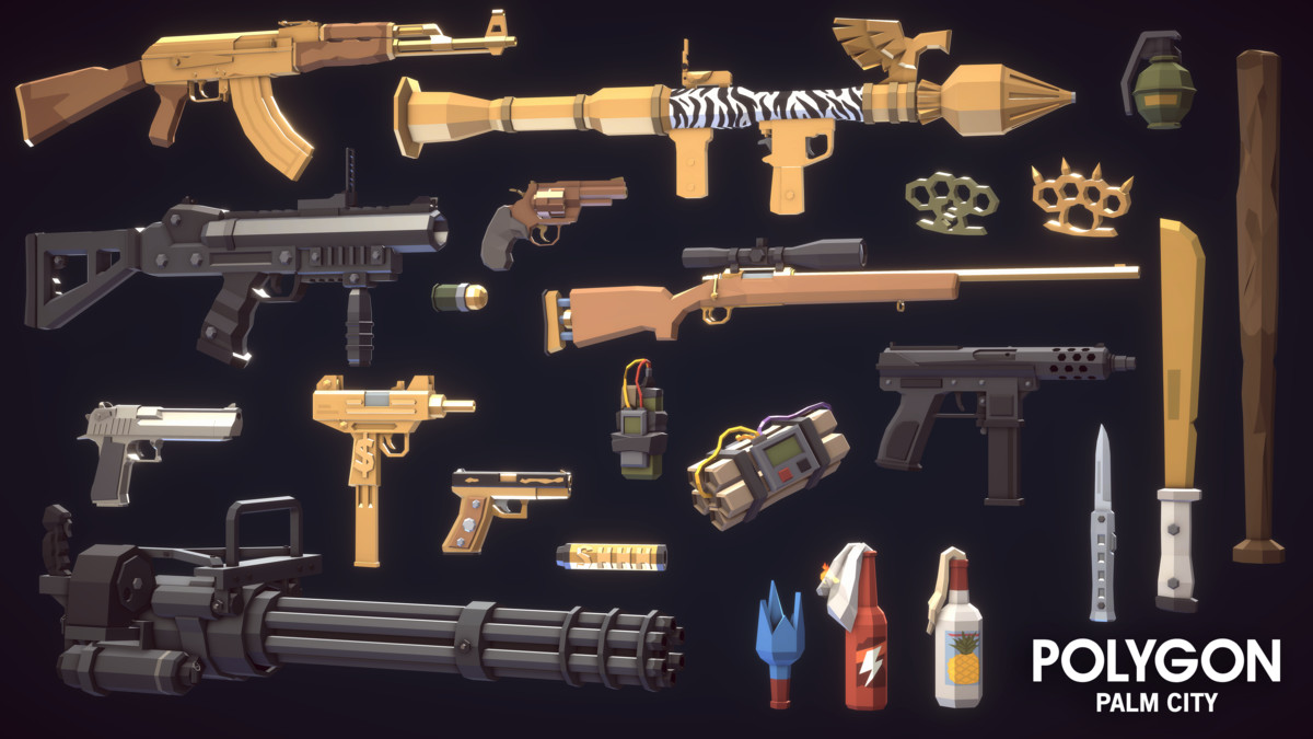 POLYGON - Palm City - Art by Synty