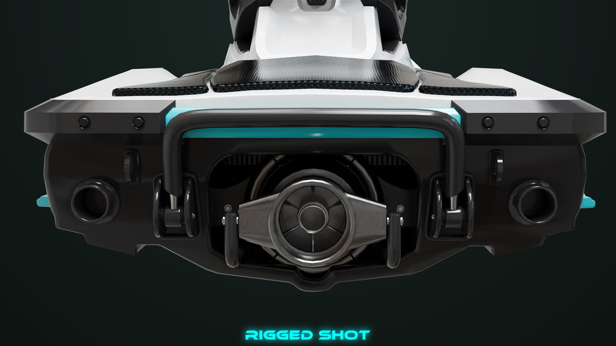 Jet Ski 02 White HDRP URP Textures