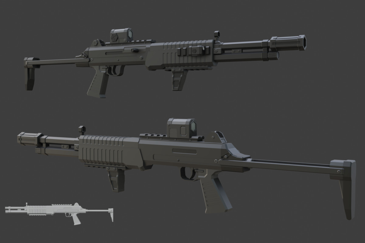 Low Poly Weapon Bundle Pack 3