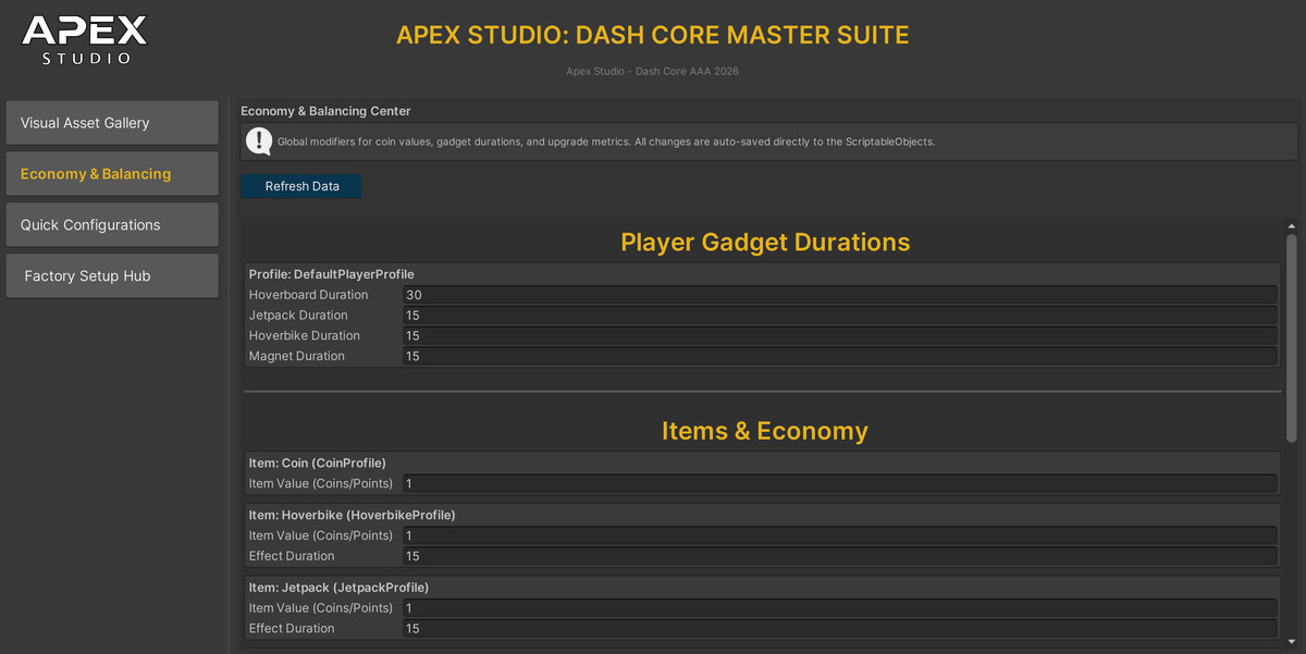 Dash Core Endless Runner