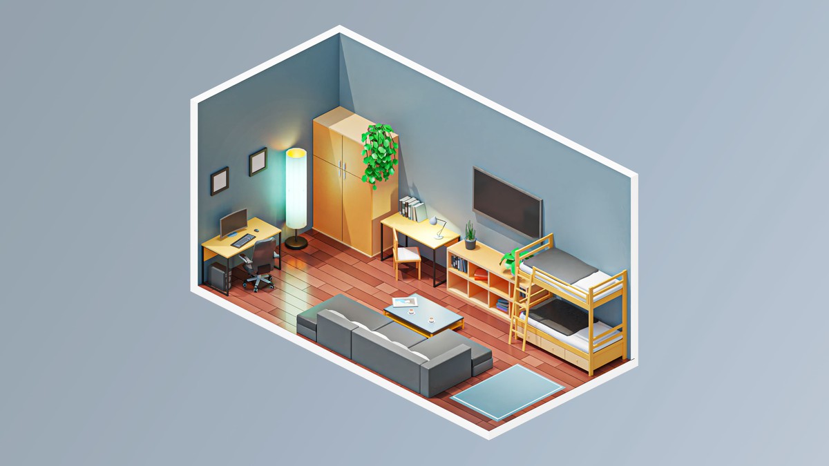 Interior 6 - Low Poly 3D Models Pack