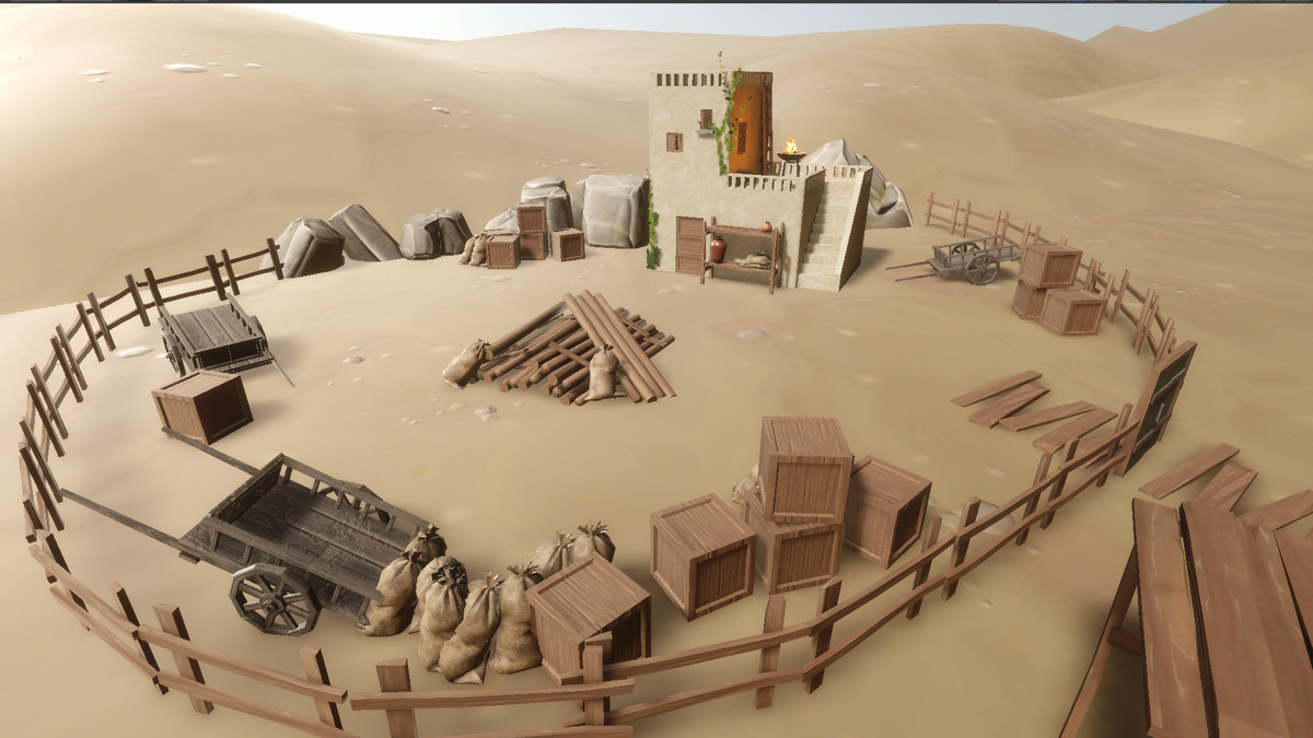 Desert Town - Stylized, Modular pack