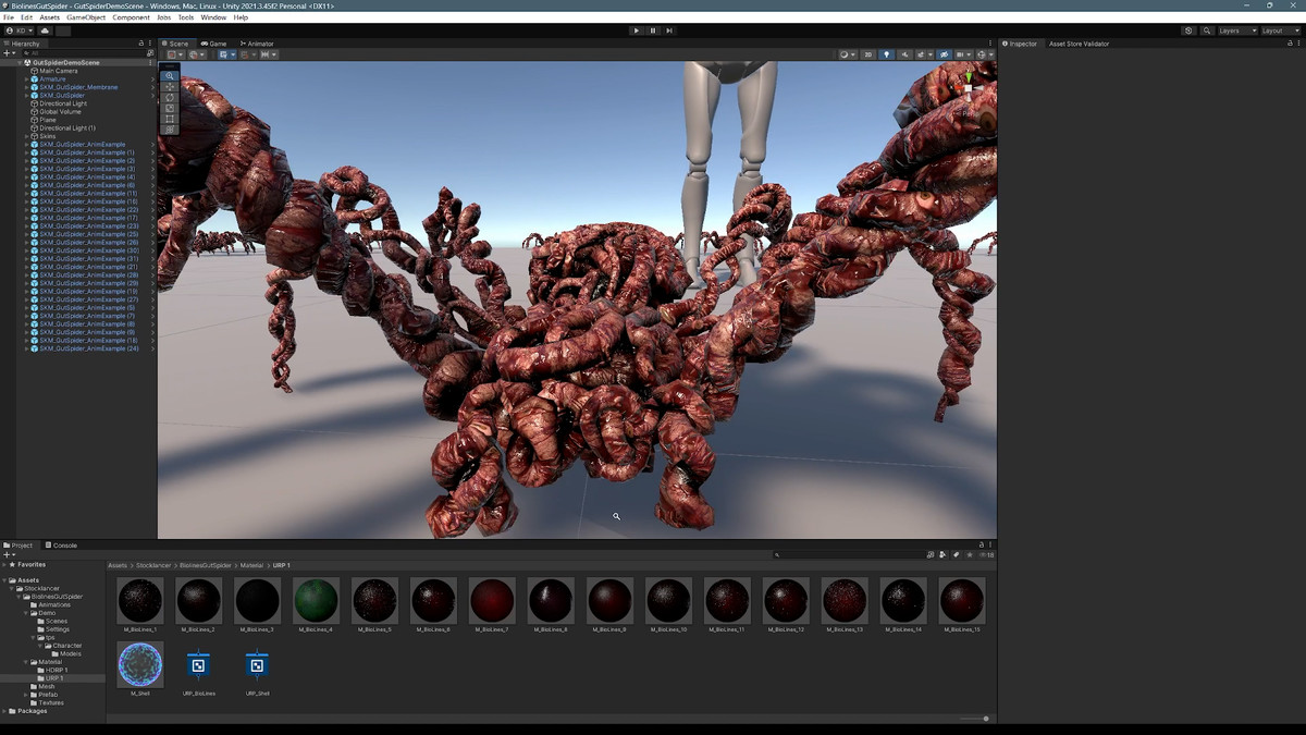 Biolines Gut Spider: A monster arachnid character for horror and fantasy games