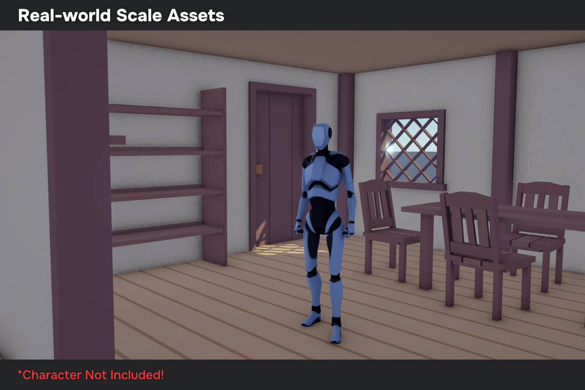 Low Poly Modular Medieval Buildings Pack