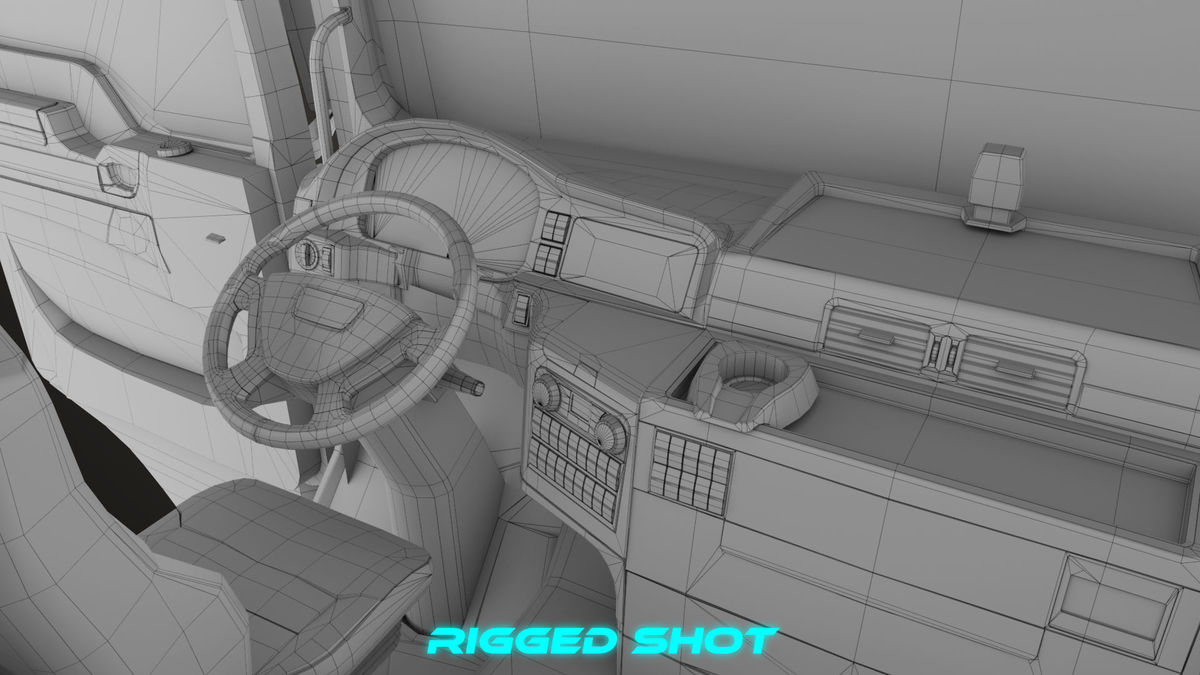 Heavy Truck 04 Chassis Yellow