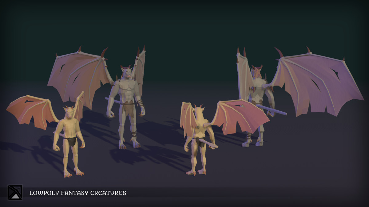 Lowpoly NPCs Bundle MEDIEVAL FANTASY SERIES