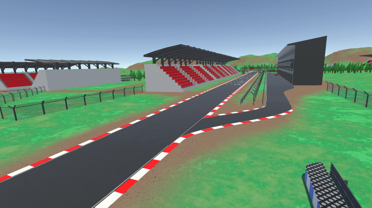 Multi Circuit Raceway Modular Racing Circuit Lowpoly
