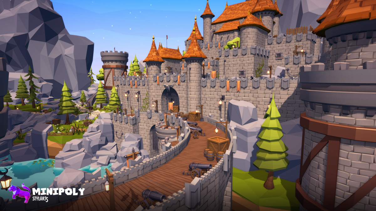Minipoly Series - Mythic Castle ( Stylized Lowpoly Environment )