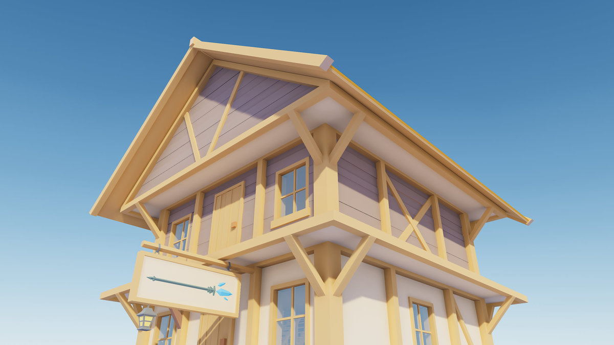 Low Poly Modular Medieval Buildings Pack