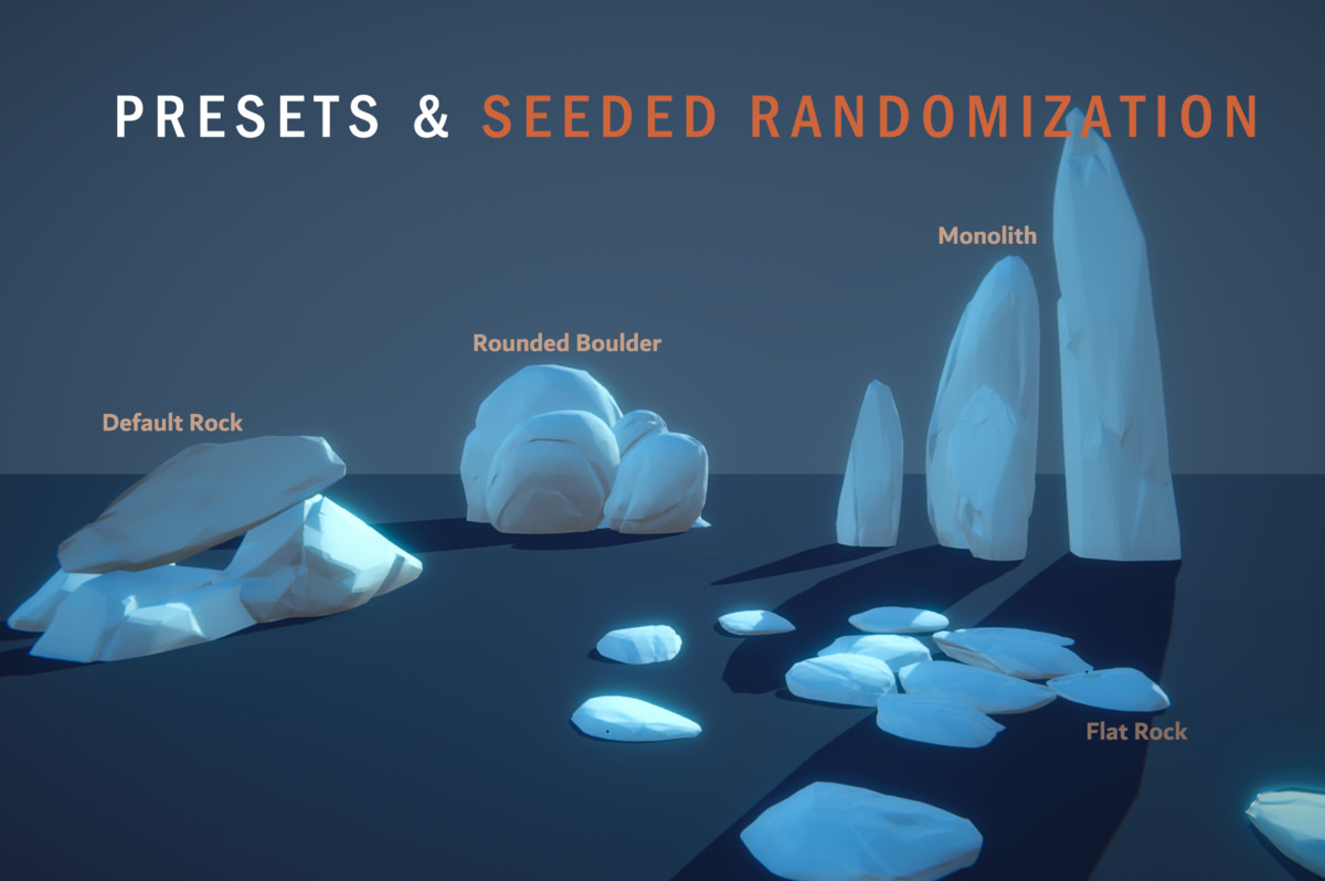 Rock Shaper – Stylized Rock Editor & Mesh Generator