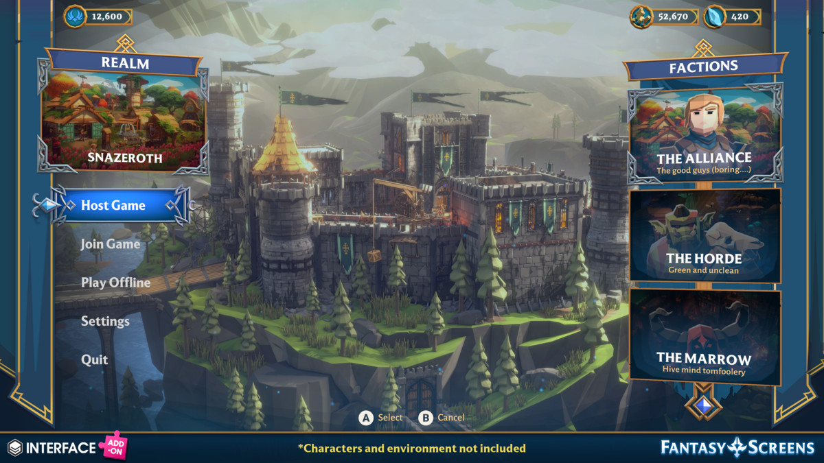 Fantasy Screens Add-On - Synty INTERFACE - GUI