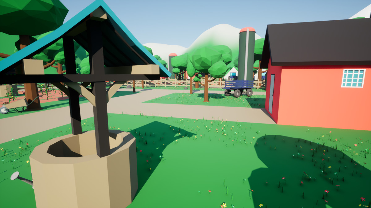 3D Low Poly Farm [Desktop & Mobile]
