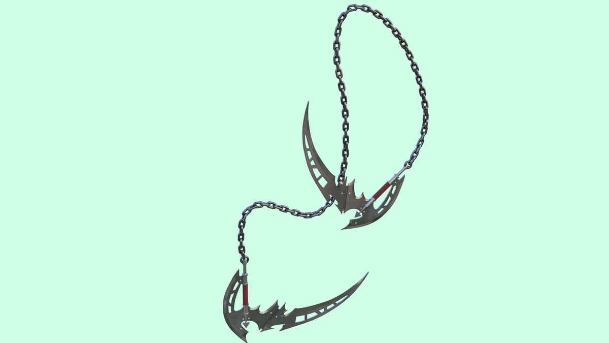 Chain Flail Blade Weapon URP and HDRP Textures