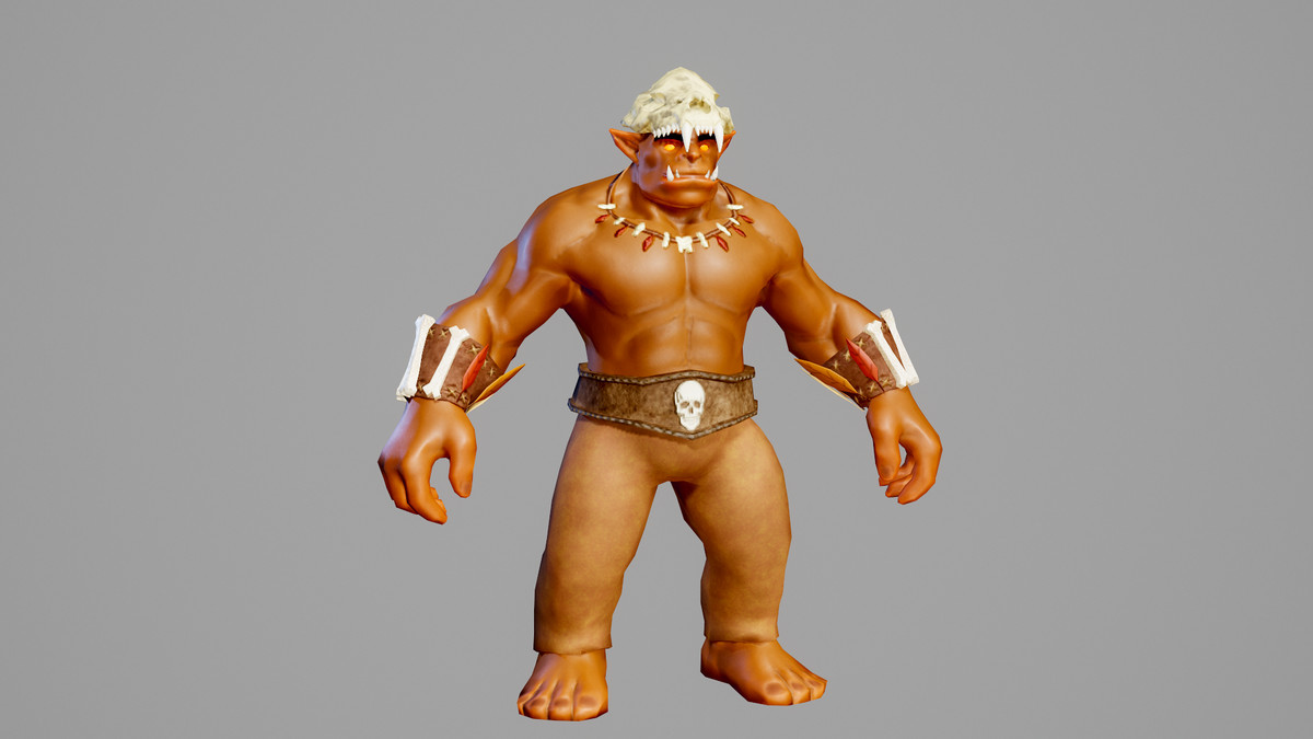 Orc shaman modular character