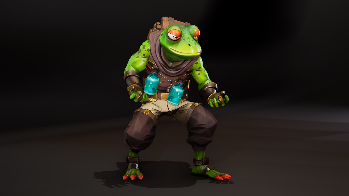 Stylized Alchemist Frog – Fantasy Character Pack (3 Skins)