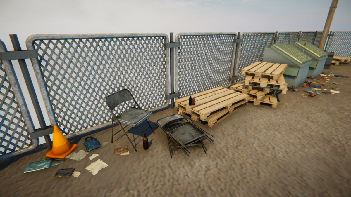Realistic Modern Roadside Convenience Store Asset Package