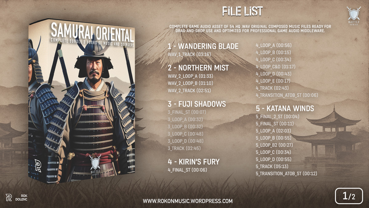 Samurai Battle Music Bundle