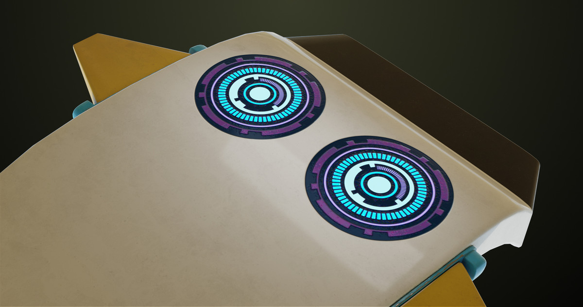 Sci Fi Hoverboard 7 URP HDRP Textures