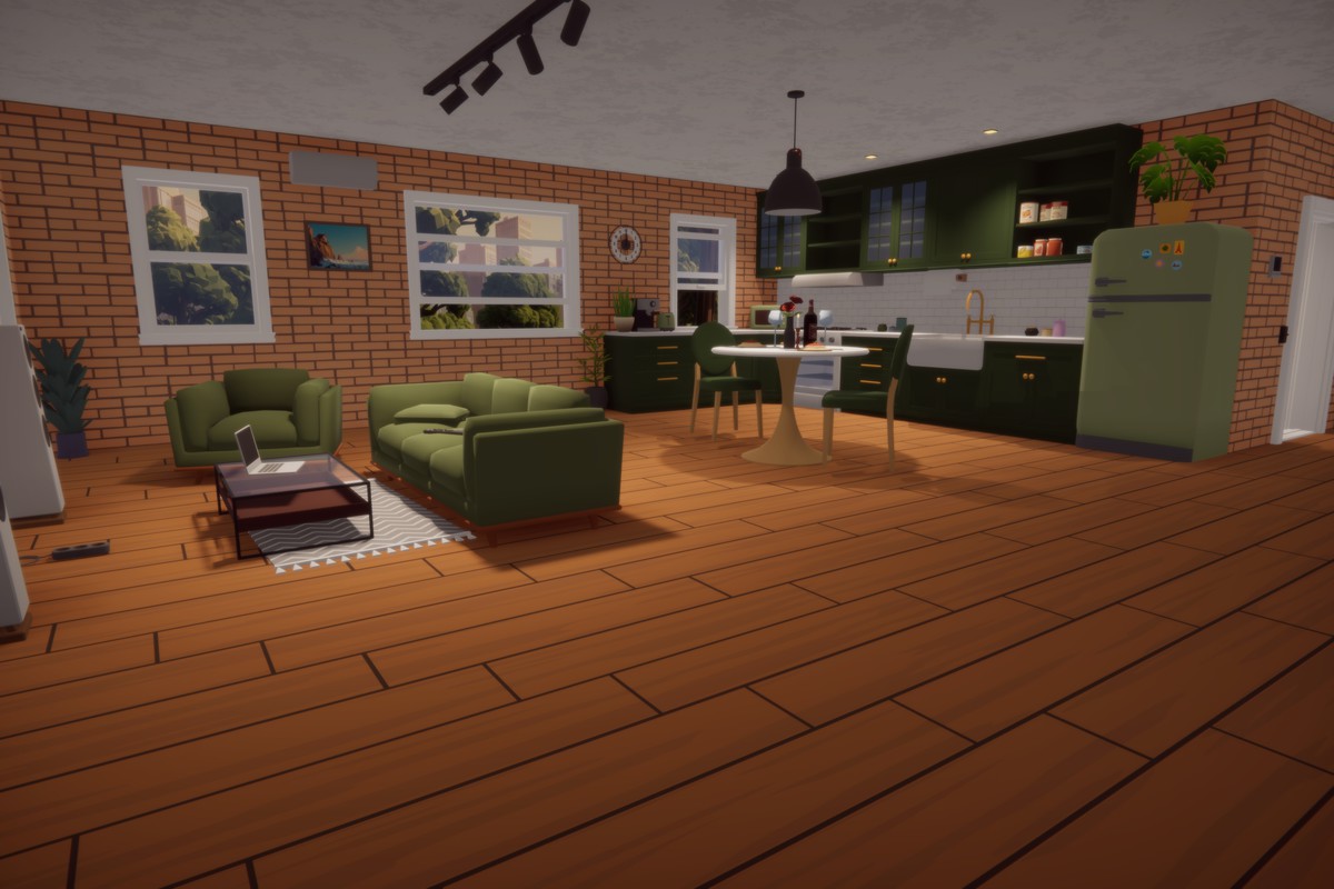 Low Poly Apartment Interior & Exterior