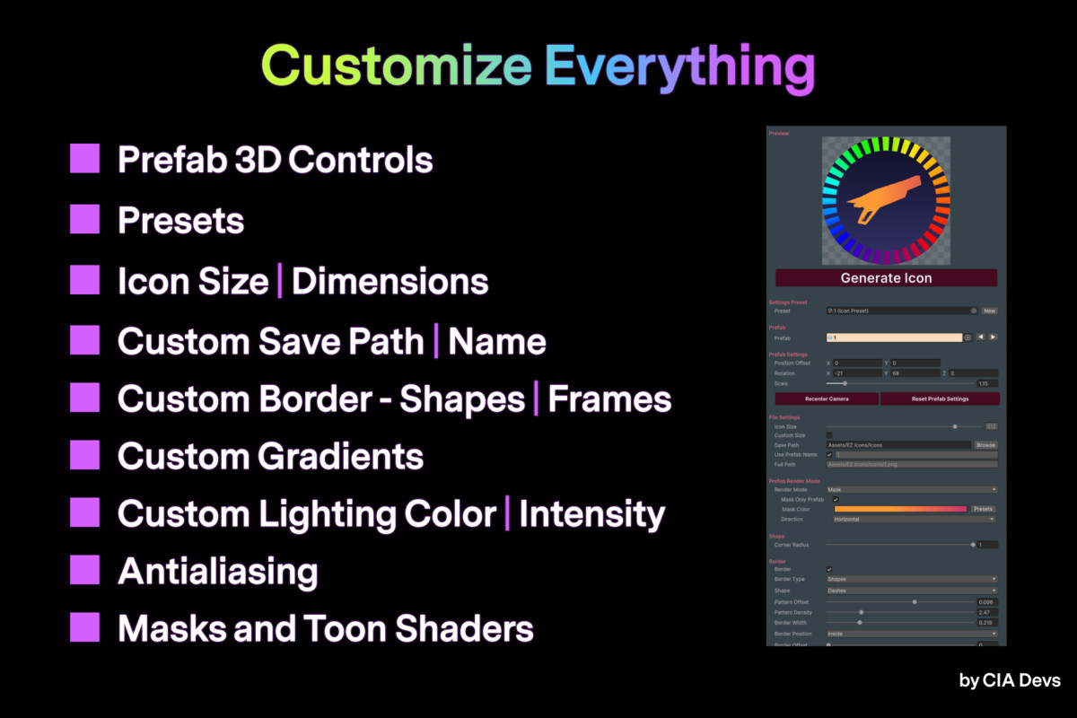 EZ Icons | Generate Icons from Prefabs