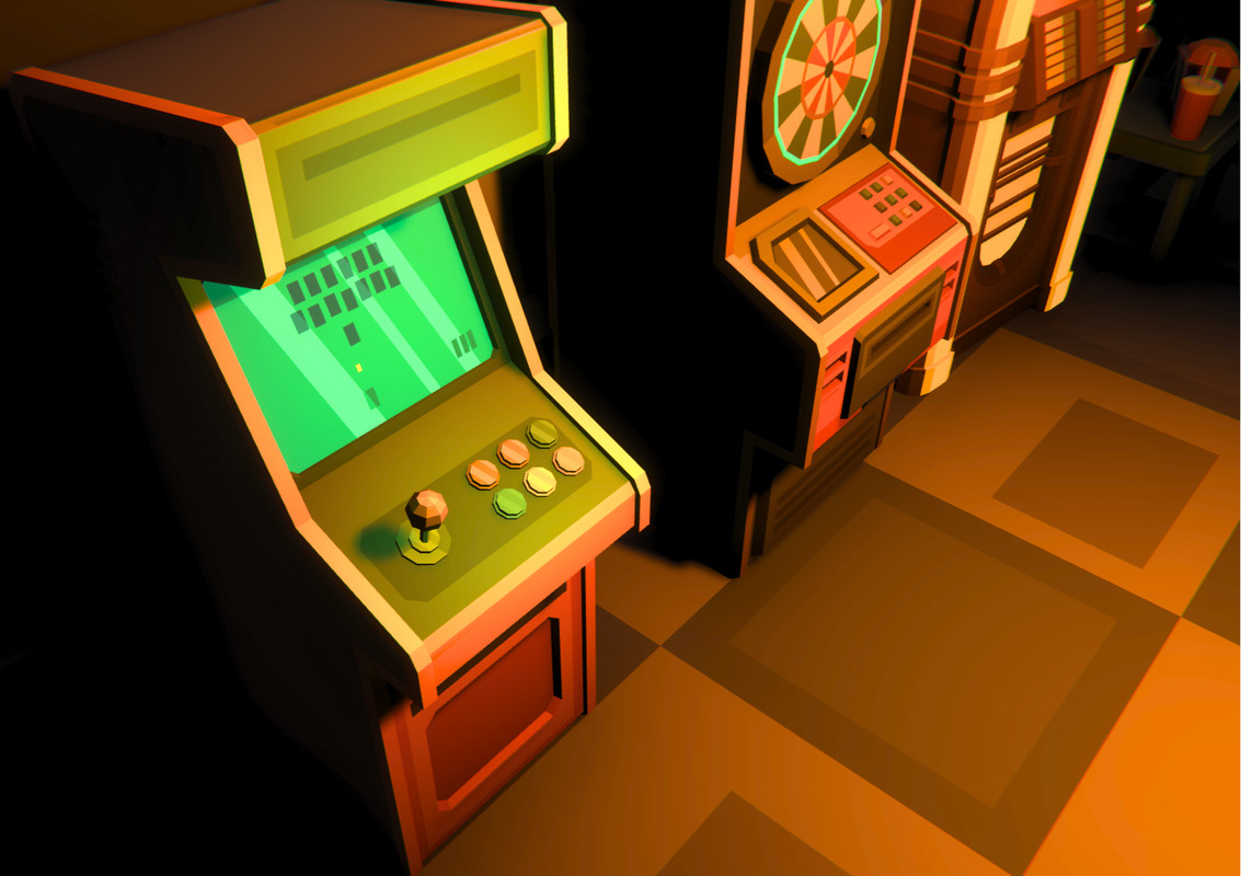Low Poly Sci-Fi Recreation / Cosmic Retro