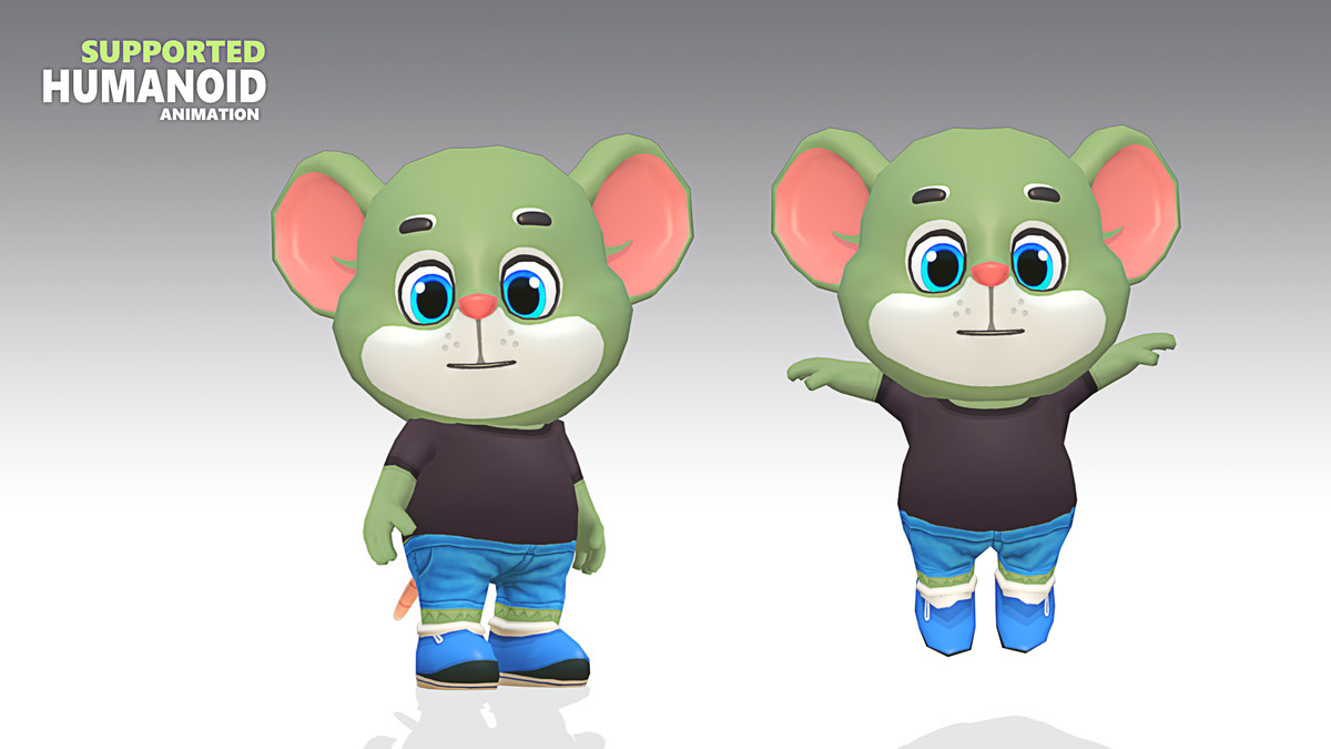 Mouse Rat Rodent Green Animated