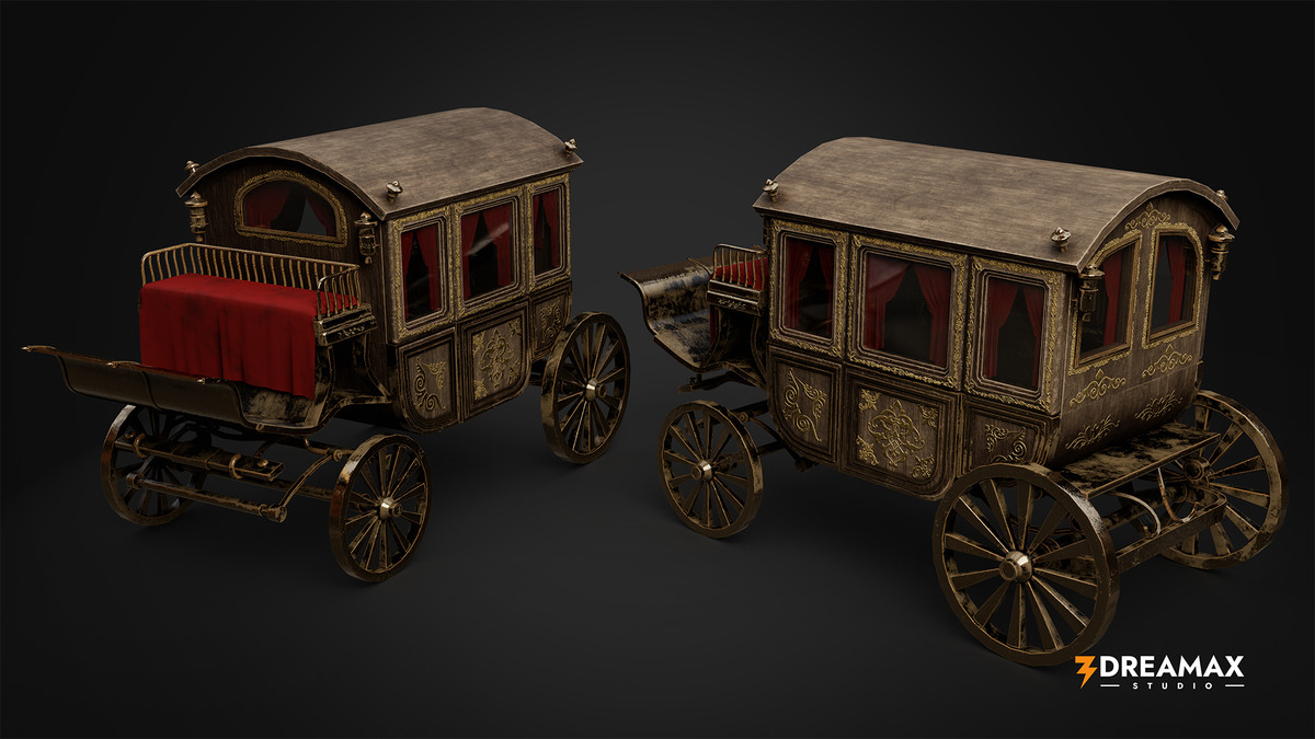 Medieval Wagons, Carts & Carriages Vol-1_ Historical Props