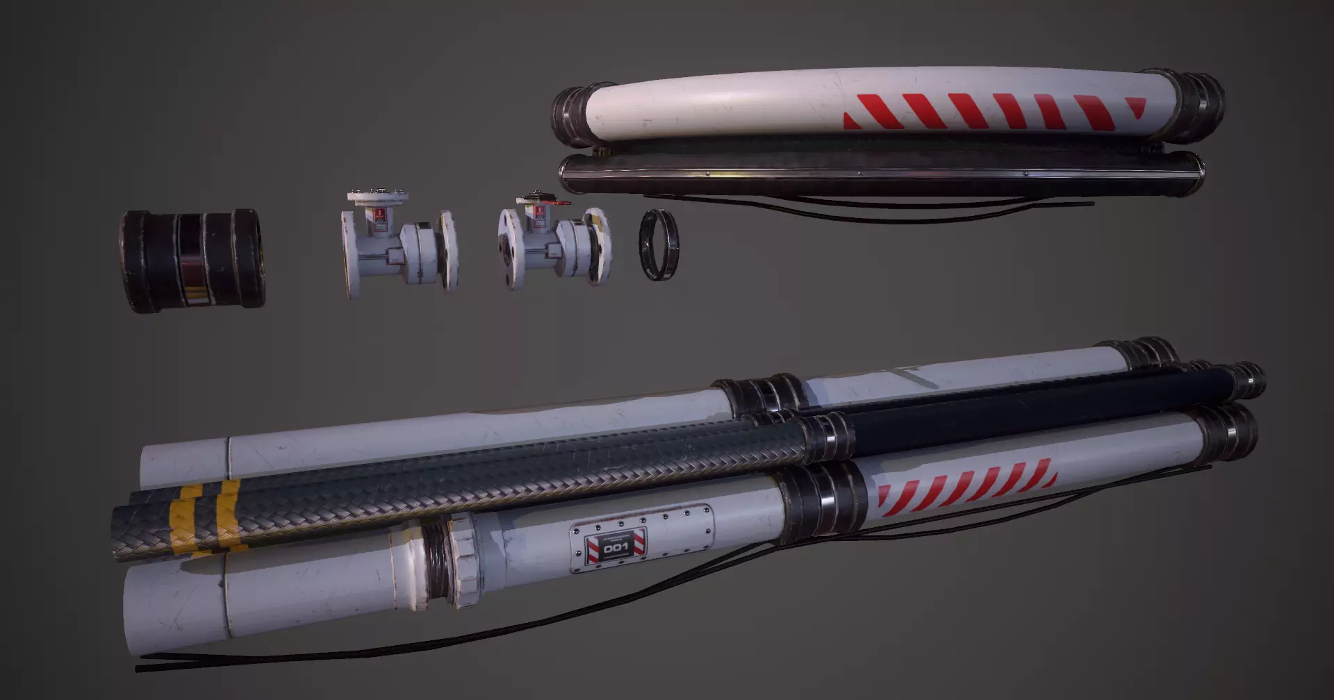 Modular Sci-Fi Pipes Pack Screenshot 1