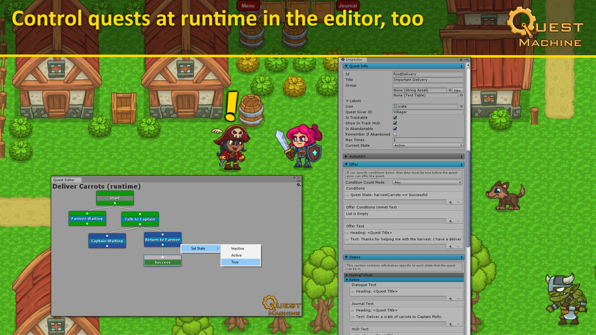 Pixel Crushers Narrative Bundle: Dialogue System, Quest Machine, Love/Hate
