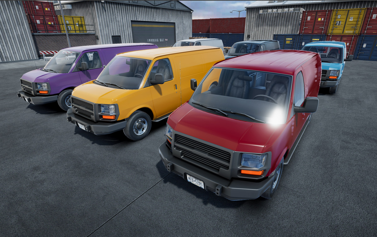 Industrial american van