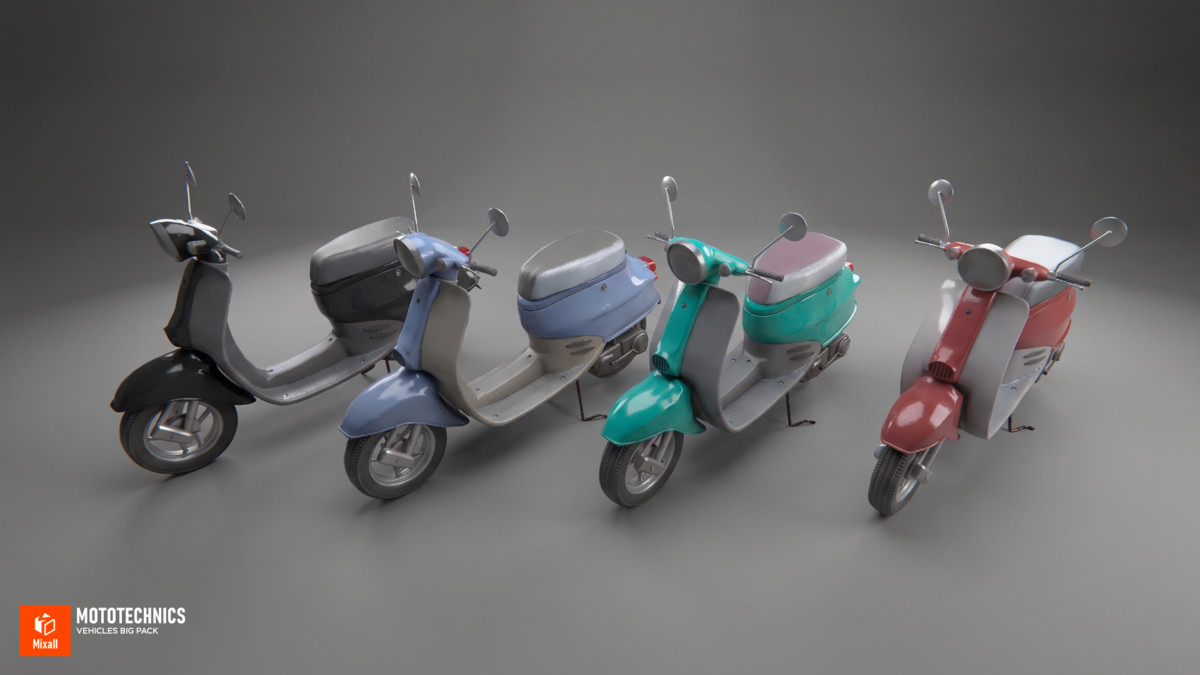 India City Kit - Modular Street Environment, People, Motorbikes