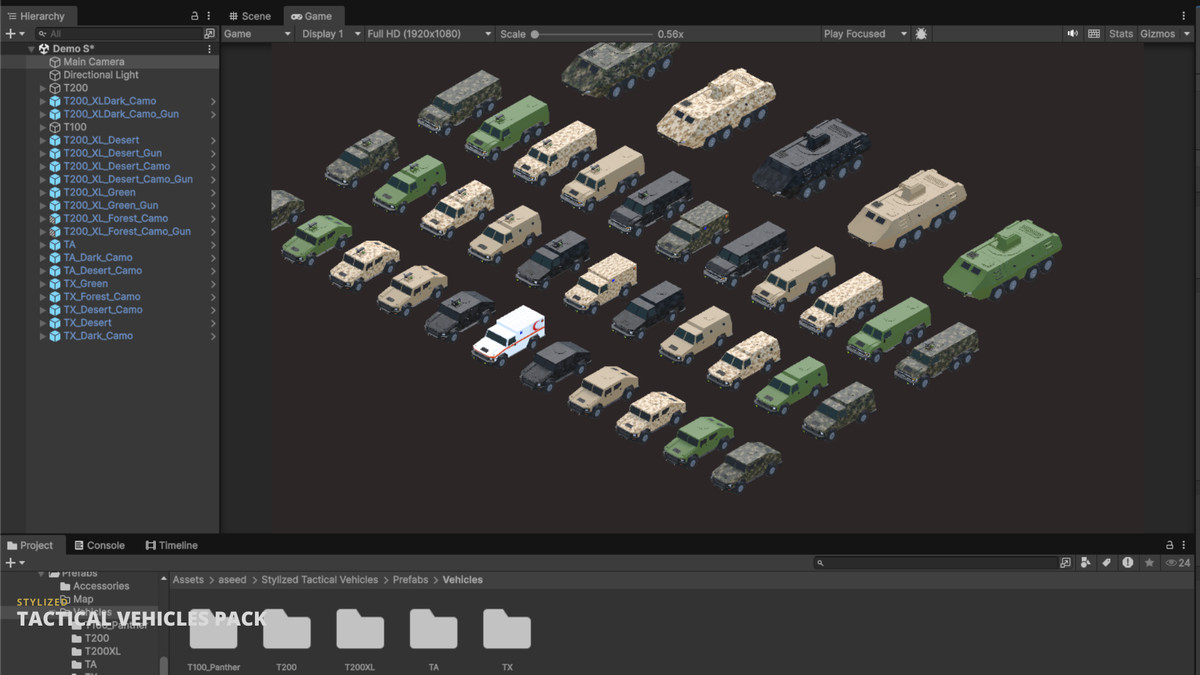 STYLIZED TACTICAL VEHICLES - FULL PACK