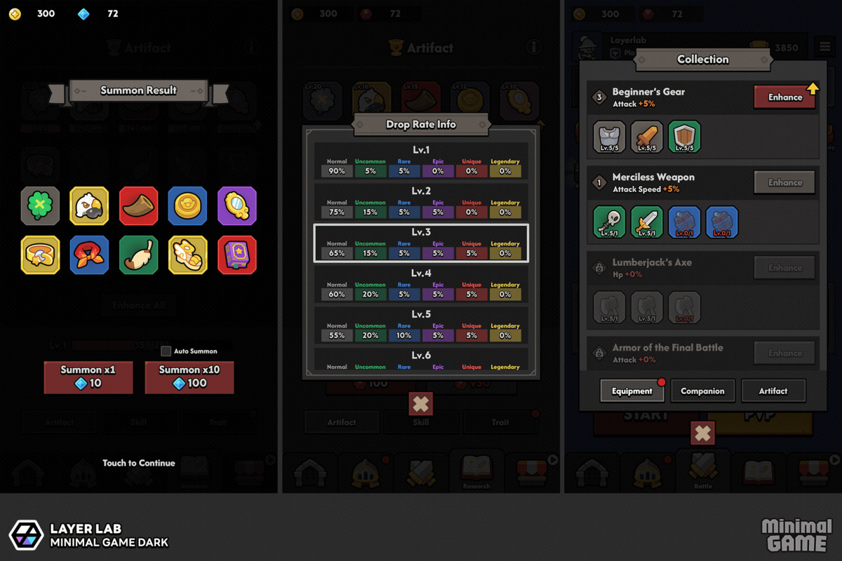 GUI Pro - Minimal Game Dark