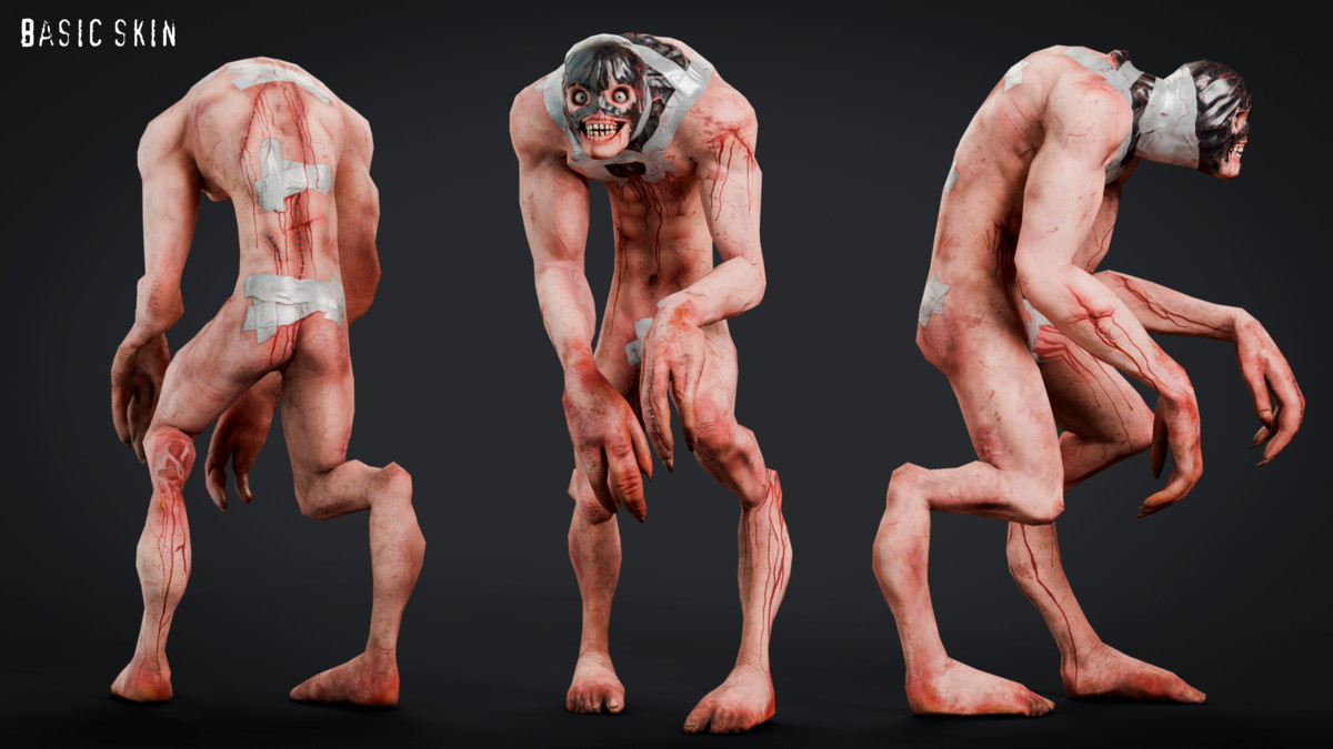 3D Horror Monster- Hunched Creature (game ready)