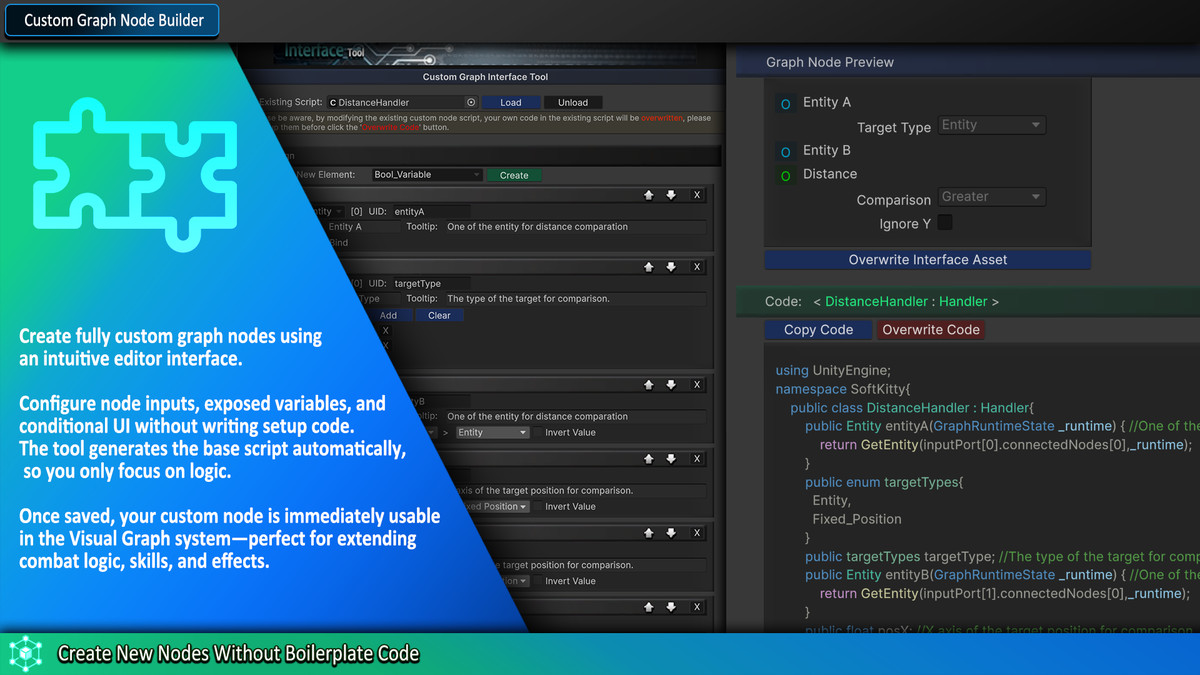 Master Combat Core – Visual Node Graph Framework