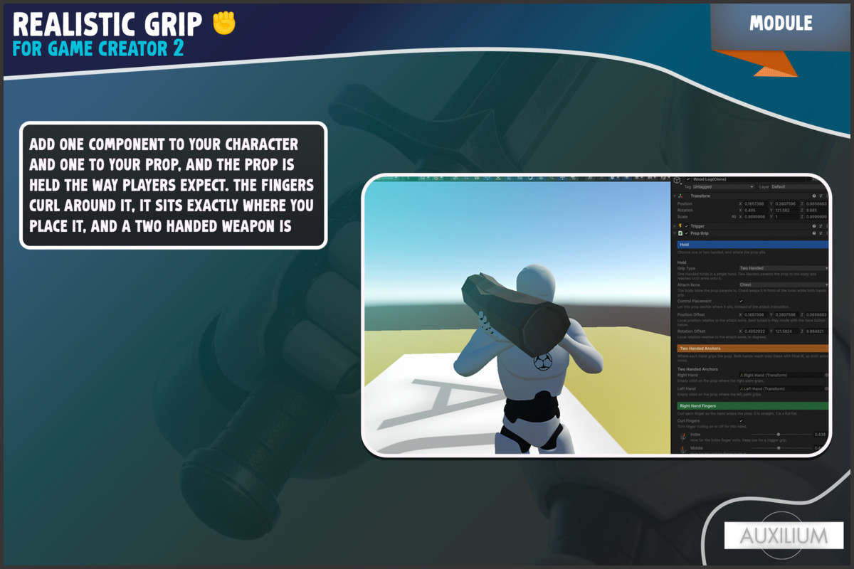 Realistic Grip for Game Creator 2
