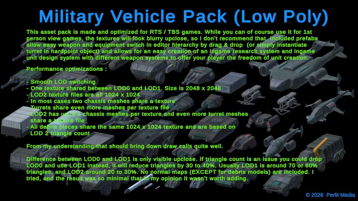 3D Military Vehicle Pack (LowPoly)