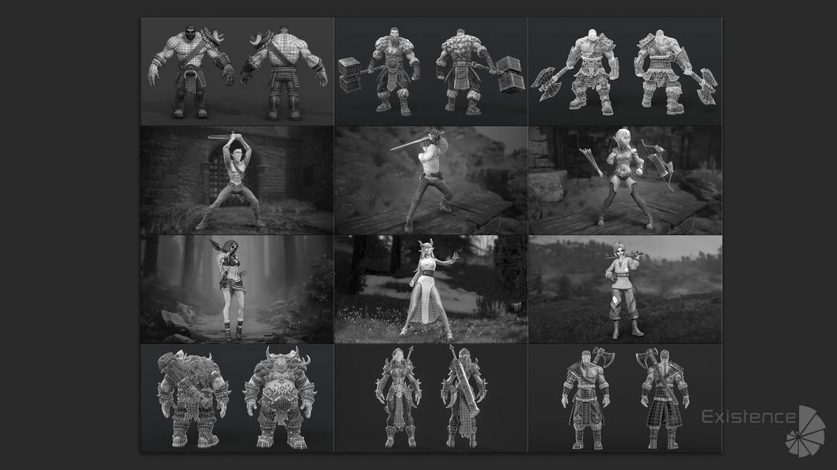 Pack 2 and 3 - Stylized Characters Warriors - #74