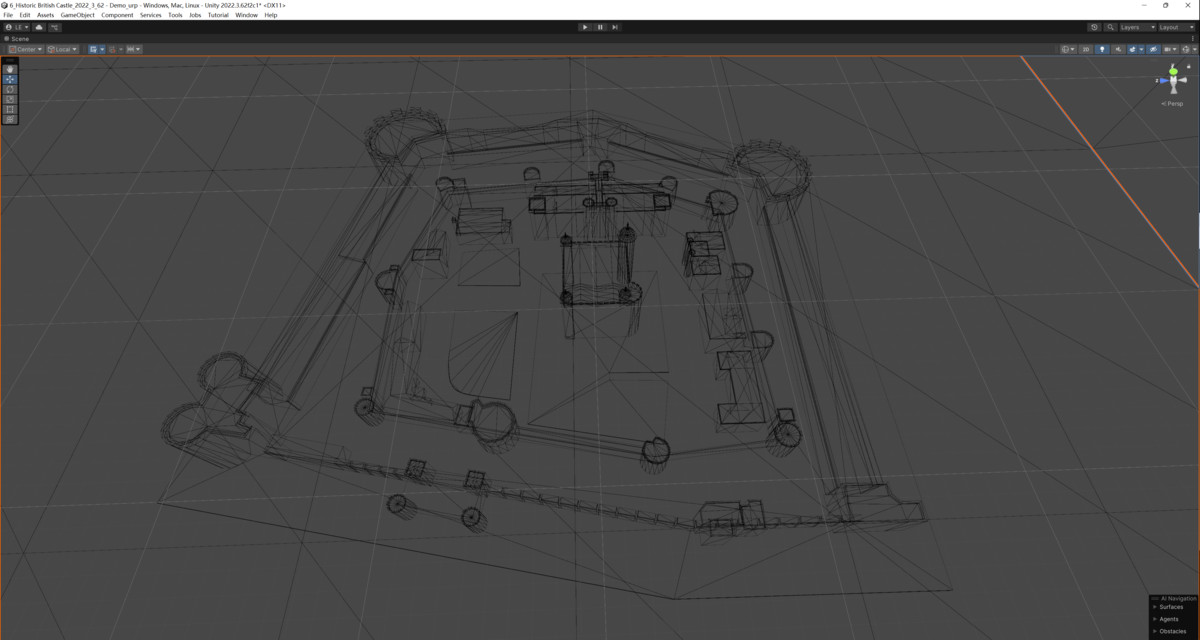 3D Model - Historic British Castle