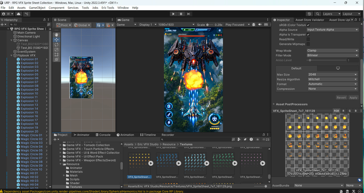 RPG VFX Sprite Sheet Collection(Slash,Hit,EXP,Magic Circle)