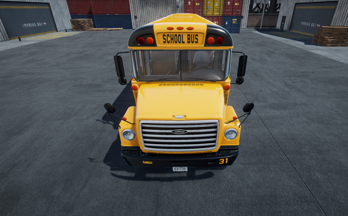 80s generic american school bus