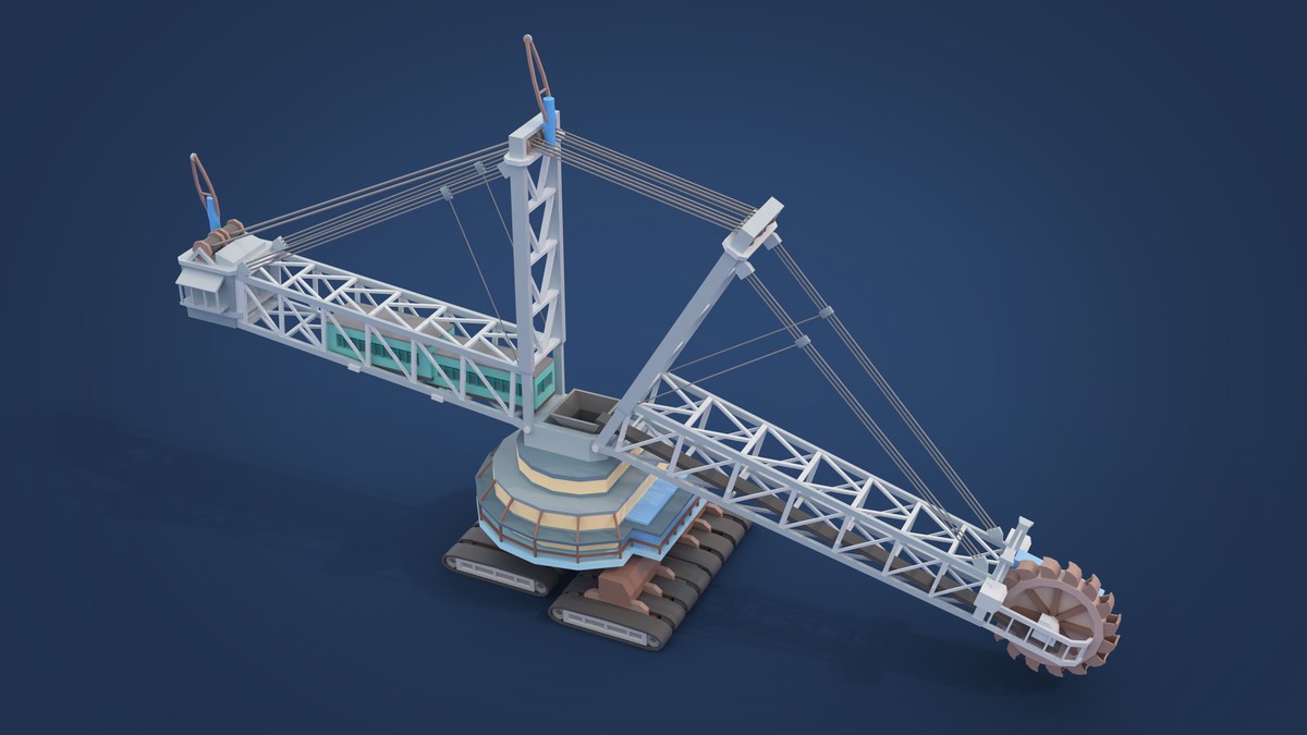 Mining Industry - Low Poly 3D Models Pack