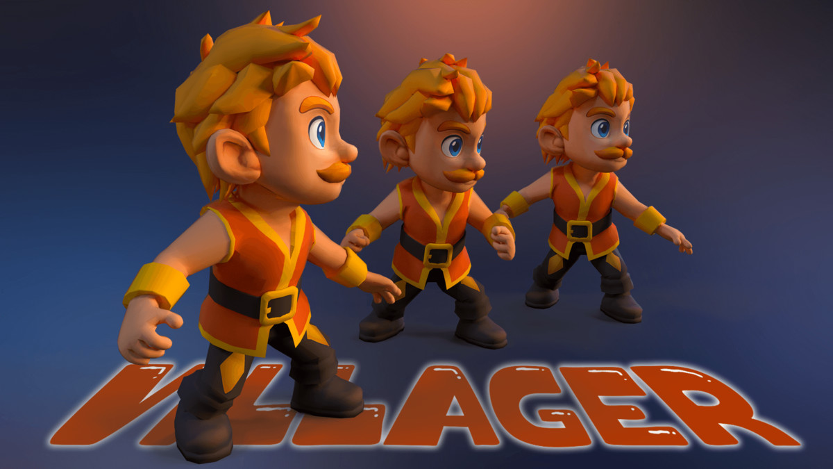 Villager Animated Character