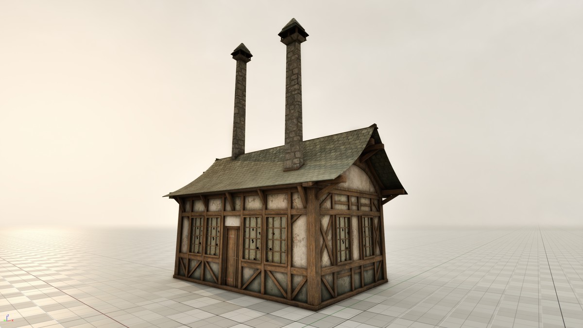 Medieval 3D Buildings Set