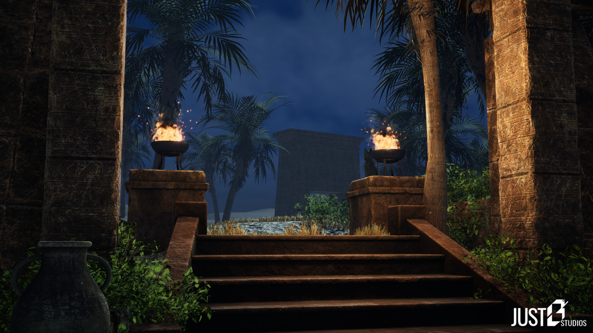 Modular Babylon Temple Environment (Temple,Desert,Ruins)