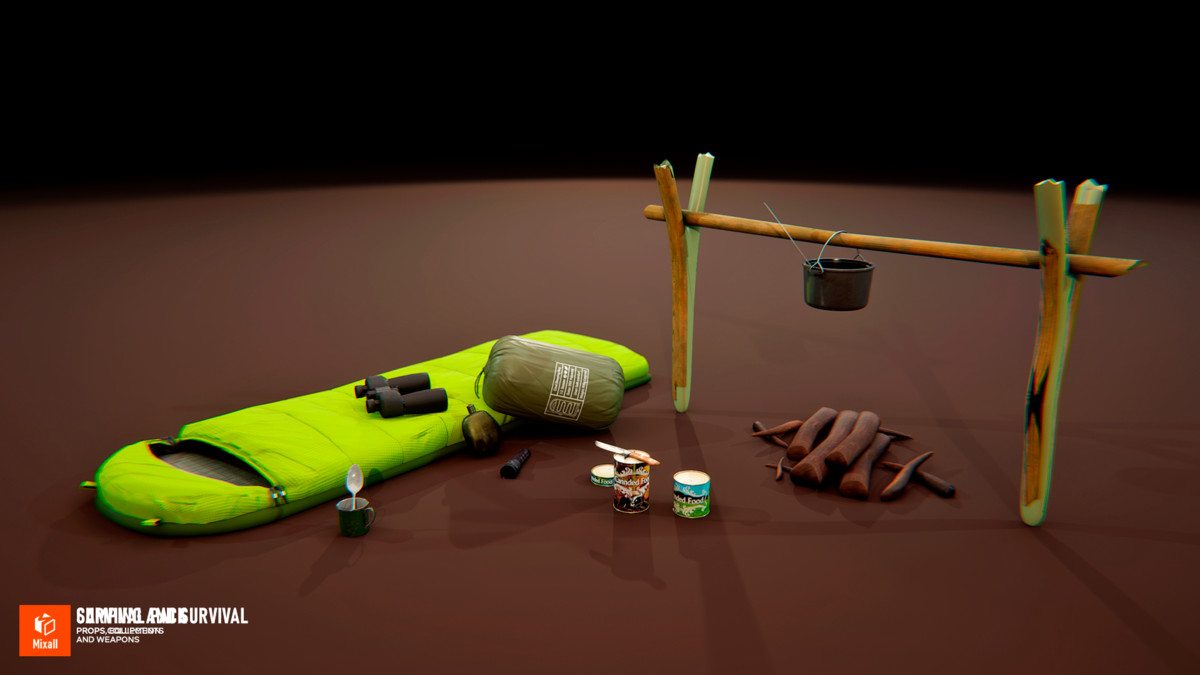 Camping and Survival Props Collection