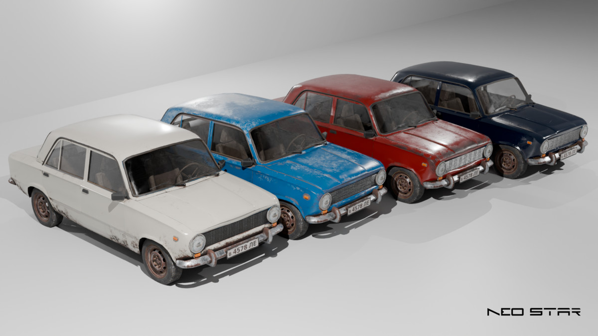 Old Soviet Cars Pack